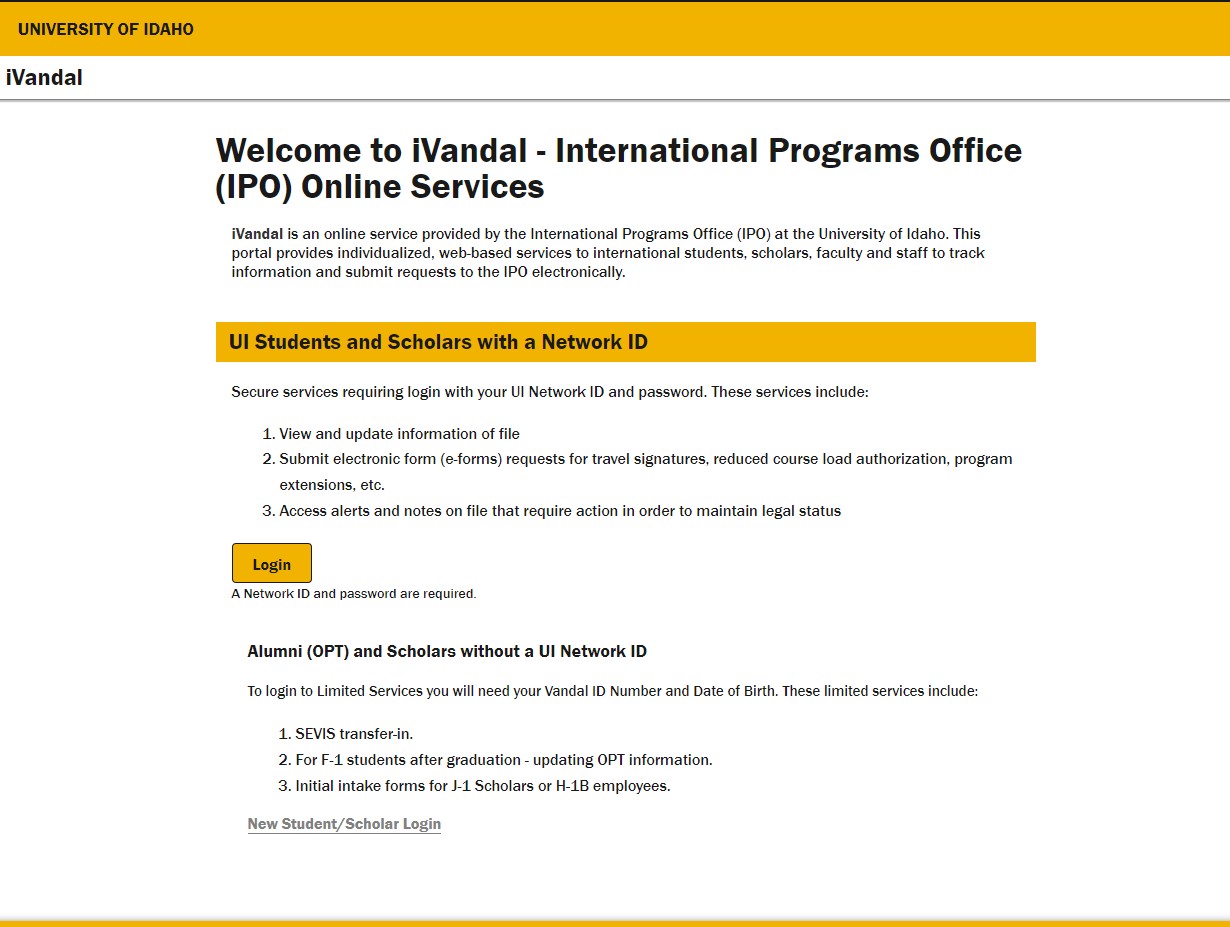 iVandal Welcome Screen