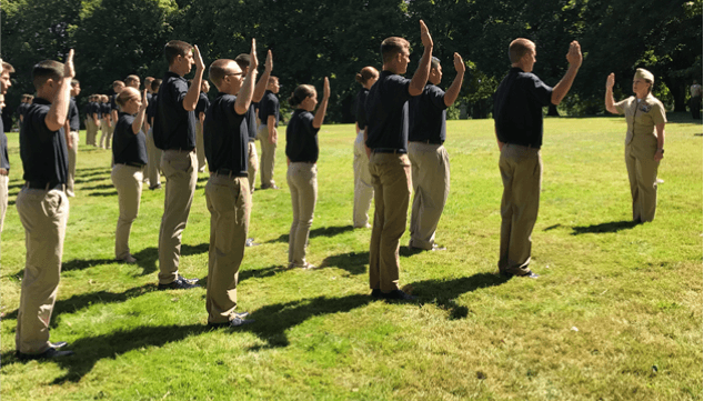 NROTC Students Training