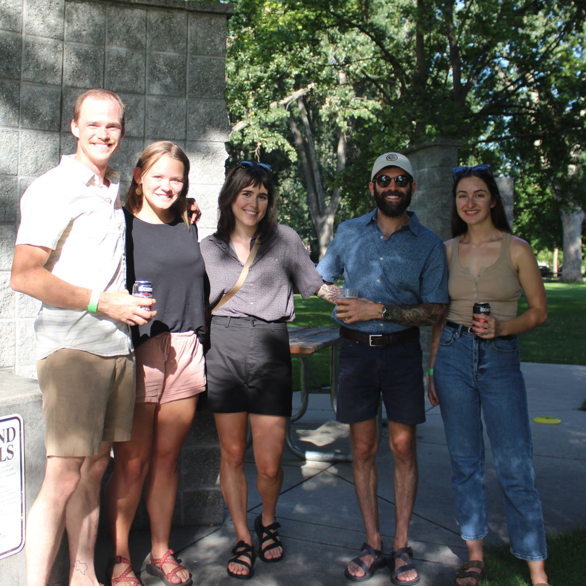 2022 Welcome Picnic attendees pose for a photo.