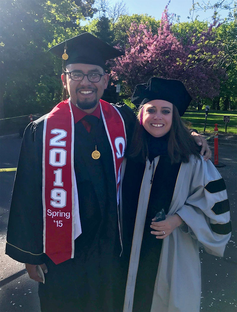 Ramon Salinas and Cate Egan