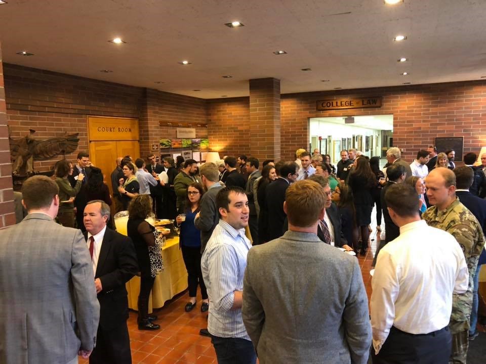 reception crowd