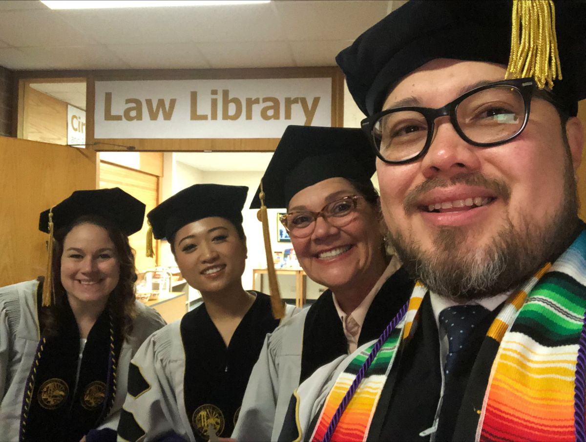 Law student graduates