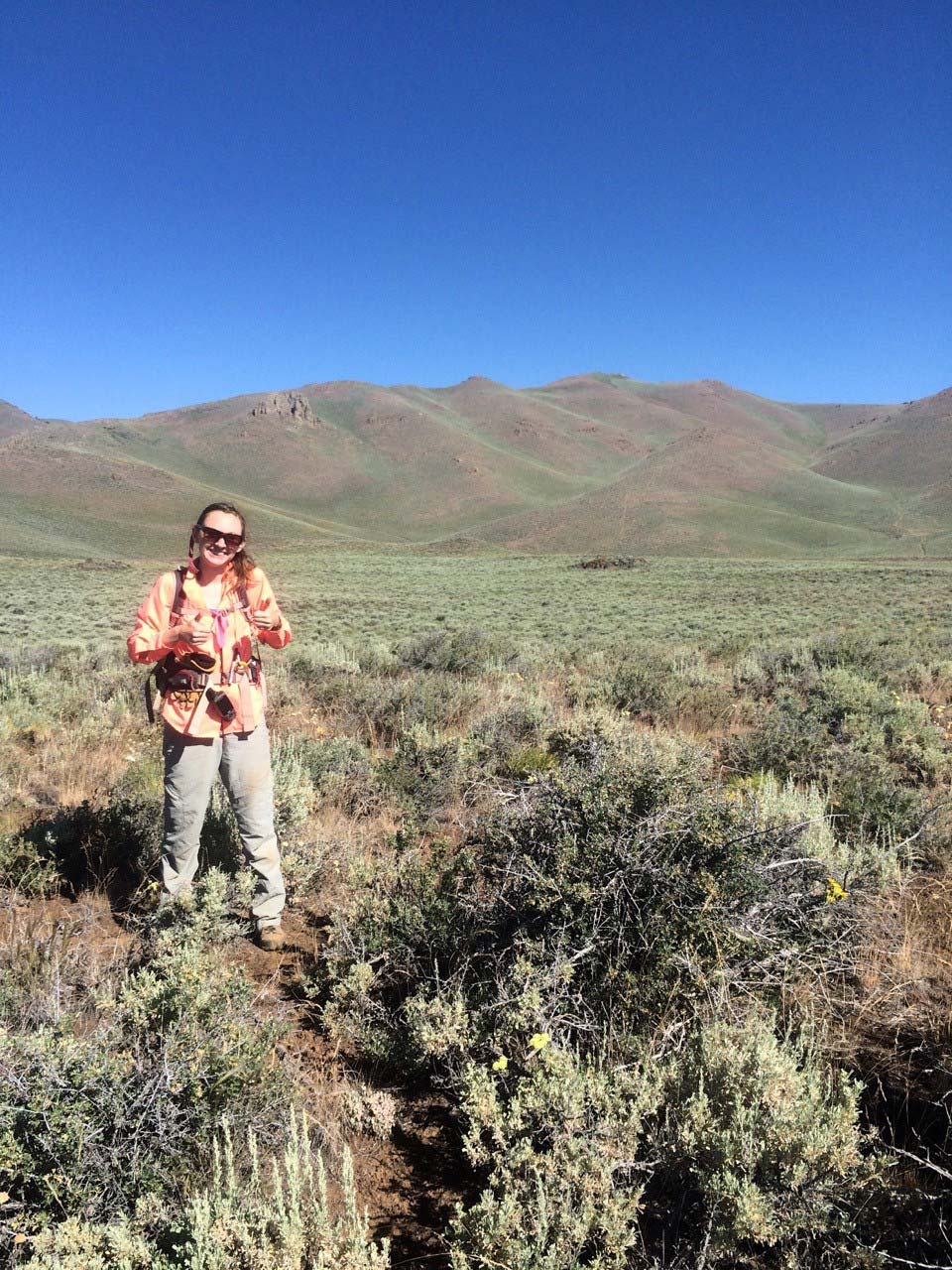 Katie Peterson at Craters of the Moon National Monument and Preserve.