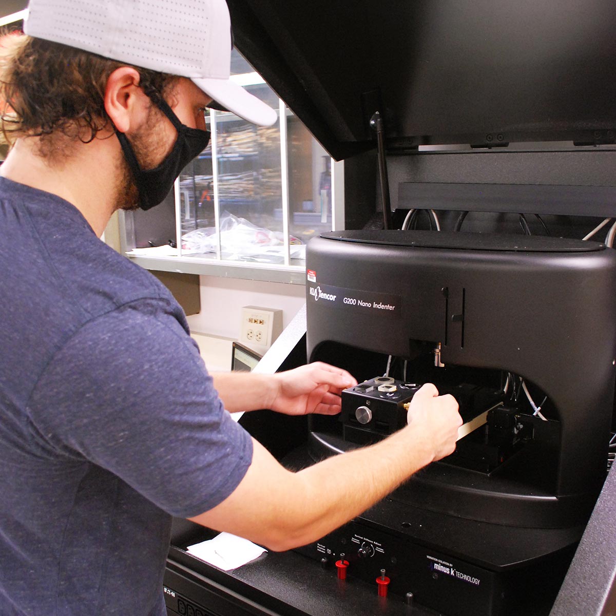 Graduate mechanical engineering student Maxwell Johnson