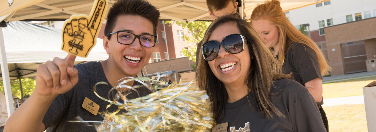 Orientation Leaders cheering