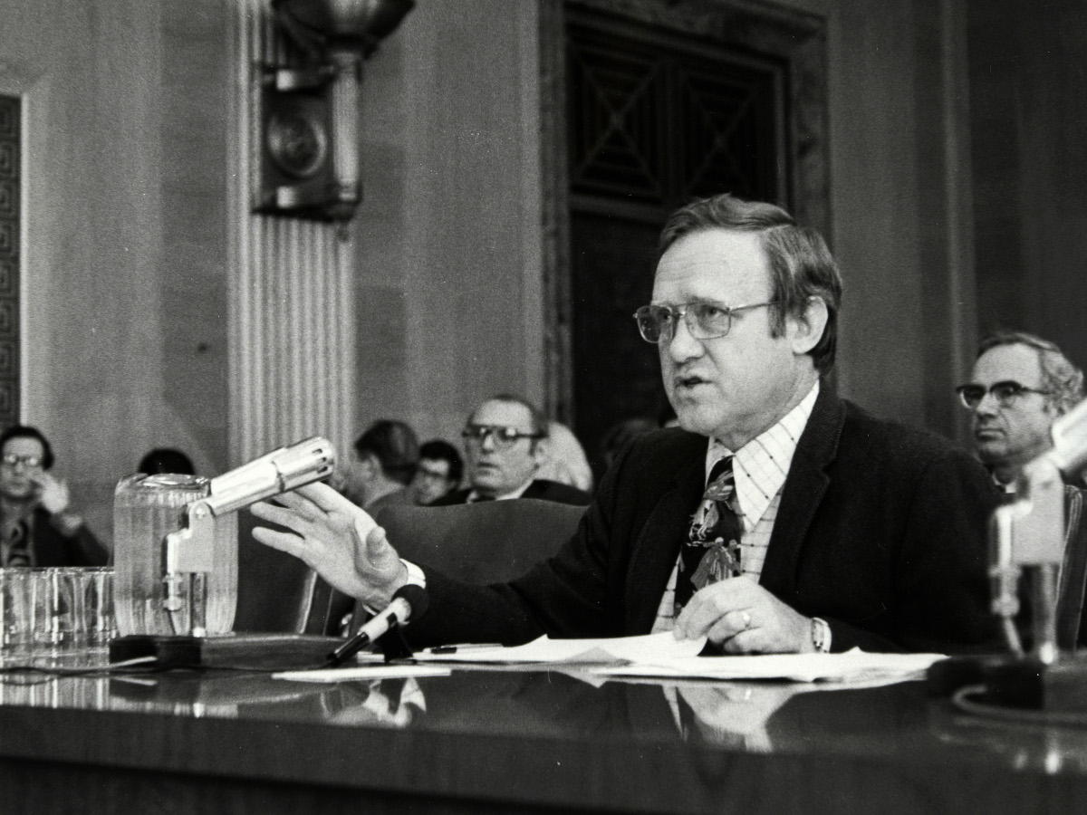 Jim McClure testifying in court